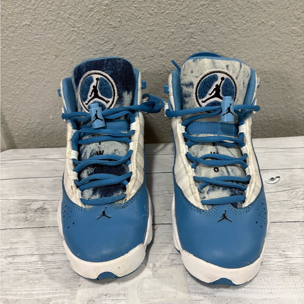 Jordan Kids Blue and White Sneakers